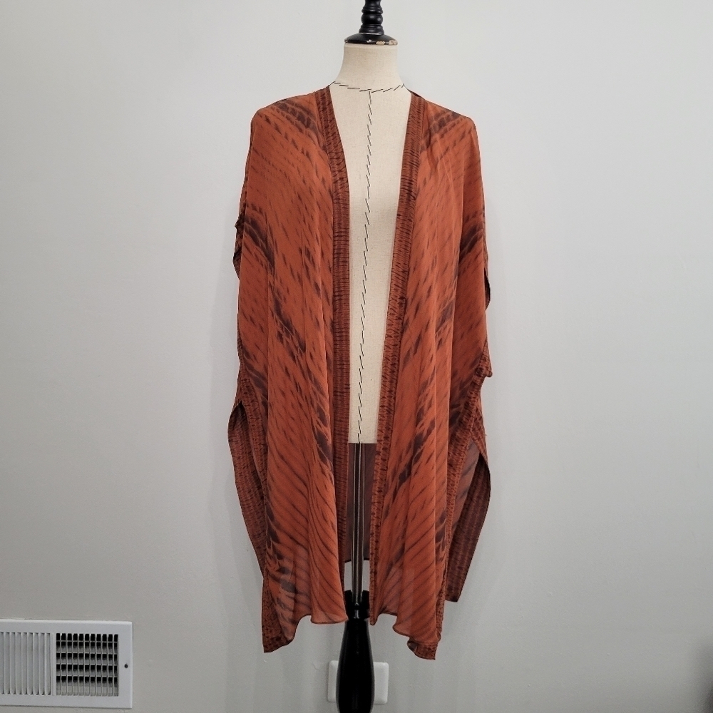 Vintage Joan McGee Shibori Hand Dyed Silk Kimono